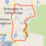 4-mile loop from Shining Star route map