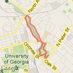 Saturday Morning route map