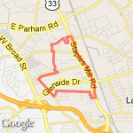 5 mile route map