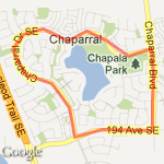 Lake Chaparral Loop route map
