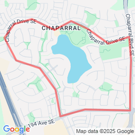 Lake Chaparral Loop - 4.83 Km route in Calgary