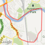 5K and a bit penwortham route map