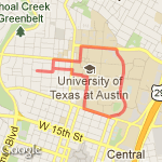 Becca and I  route map