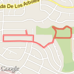 2.5 walk/run to school w/John route map