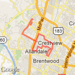 Anderson High School route map