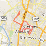 Anderson High School route map