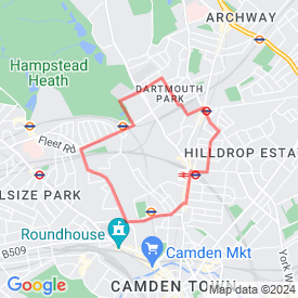 Kentish Town 1 - 5.00 Km route in London
