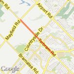 Torbram to Mayfield route map