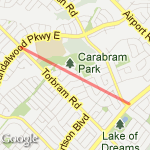Torbram to Fortinoes route map