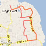 East Shore Loop route map