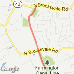 quick N.Brooksvale Lot route map