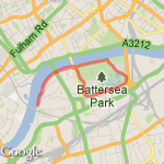 Battersea Park Loop - Vicarage Crescent route map