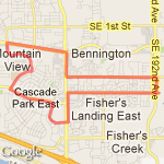 Mill Plain 2 route map