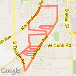 Appleseed shop[ing Ctr start route map