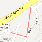 Belmont Park  route map