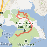 Pohick Bay/Mason Neck Run route map