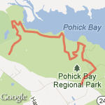 Pohick Bay Run route map