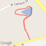 Pond and Leg route map