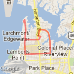 Larchmont 5.25  miles route map