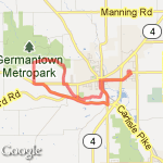 10 miler not-another-hill facepunch route map