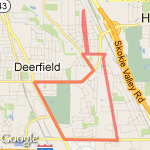 Lake Cook Loop route map