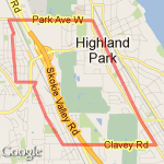 Greenbay to Ravinia route map