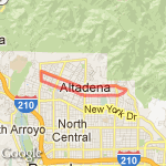 altadena golf course route map