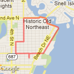 3 mile loop route map