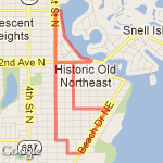 4 mile loop route map