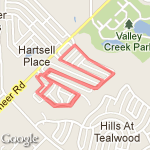 neighborhood running route map