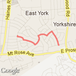 2.25 Miles - end of cortleigh route map