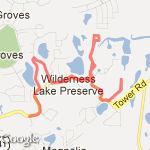 Carolyn's easy run route map