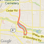 Woodland Half route map