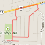2 mile route map