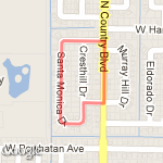 Around the block route map