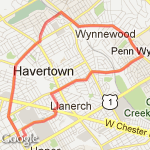 7.88 Eagle Bus Rt Haverford Manoa route map