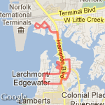 Larchmont 7 miler route map