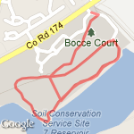 brushy creek half  loop (.60 miles) route map