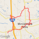Williston 6 mi McGinty and Trail to Hilloway route map