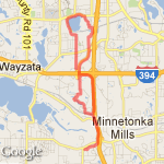 Williston to Parker's Lake and back 11 mi route map