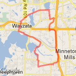Williston Parker's Lake Wayzata 12 mi route map