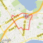 7km - NE Barrie route map