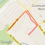 River Road Long Run route map