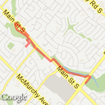 Etobicoke Creek Run 1 route map