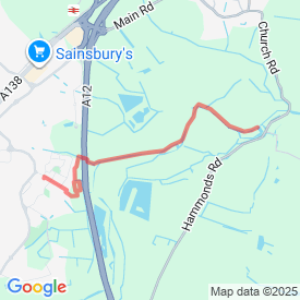 chelmer village - homerun - 6.44 Km route in chelmsford - chelmer village