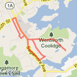 Just Over 3 route map