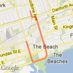 5km to gym route map