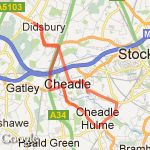 9 miler didsbury cheadle route map