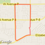 West 20th 5k route map