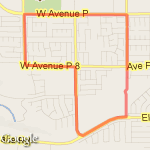 adding distance to the w 20th 5k route map